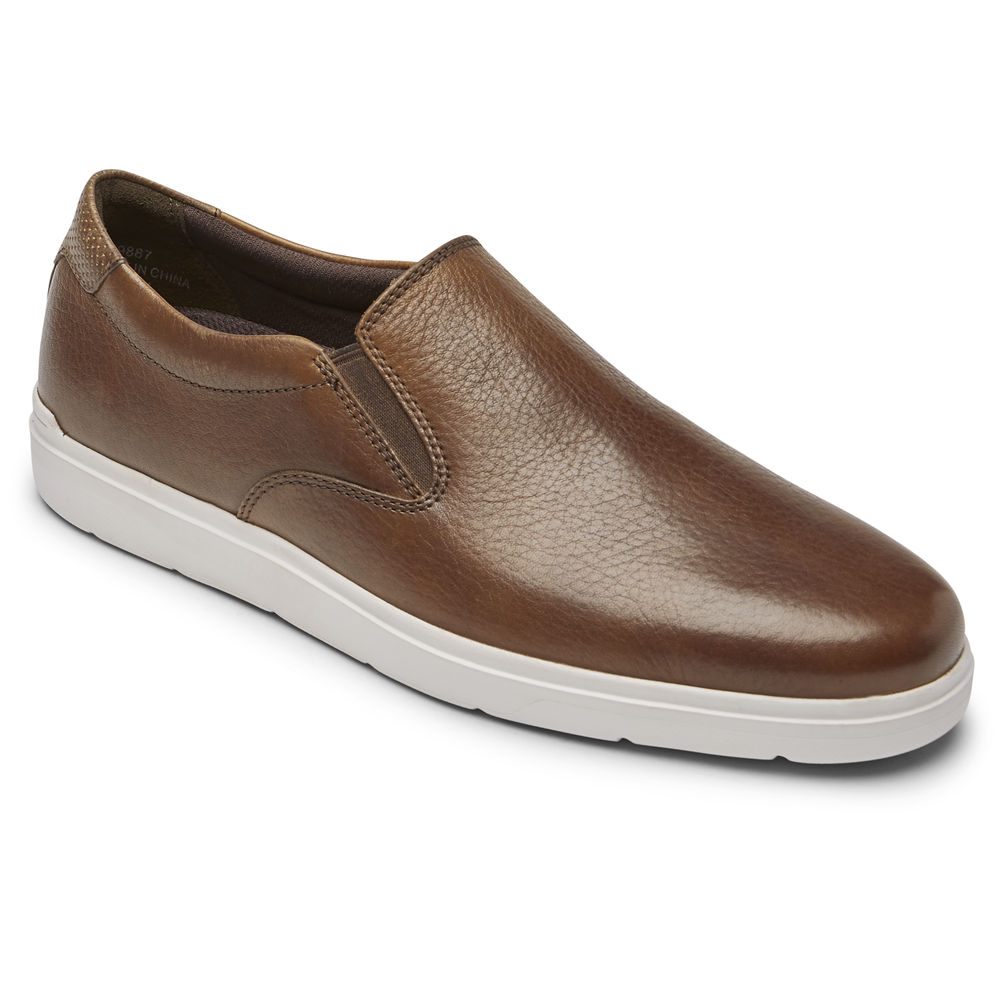 Rockport Mens Total Motion Lite Slip-On - Sneakers Brown - TWR487210